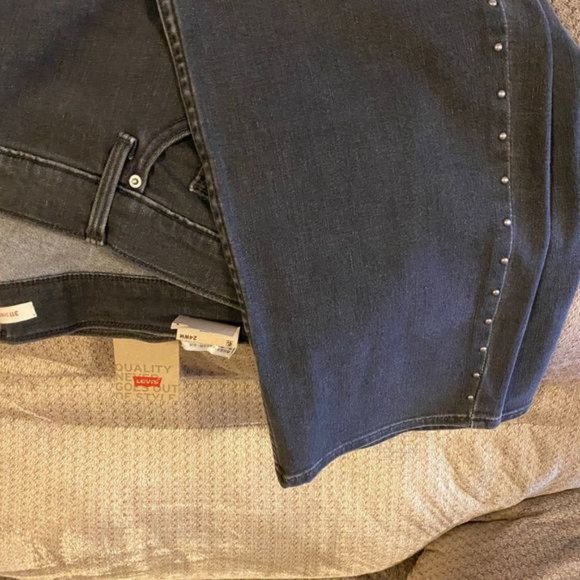 Levi’s Grey black Jeans Plus Size 24 - Picture 6 of 9
